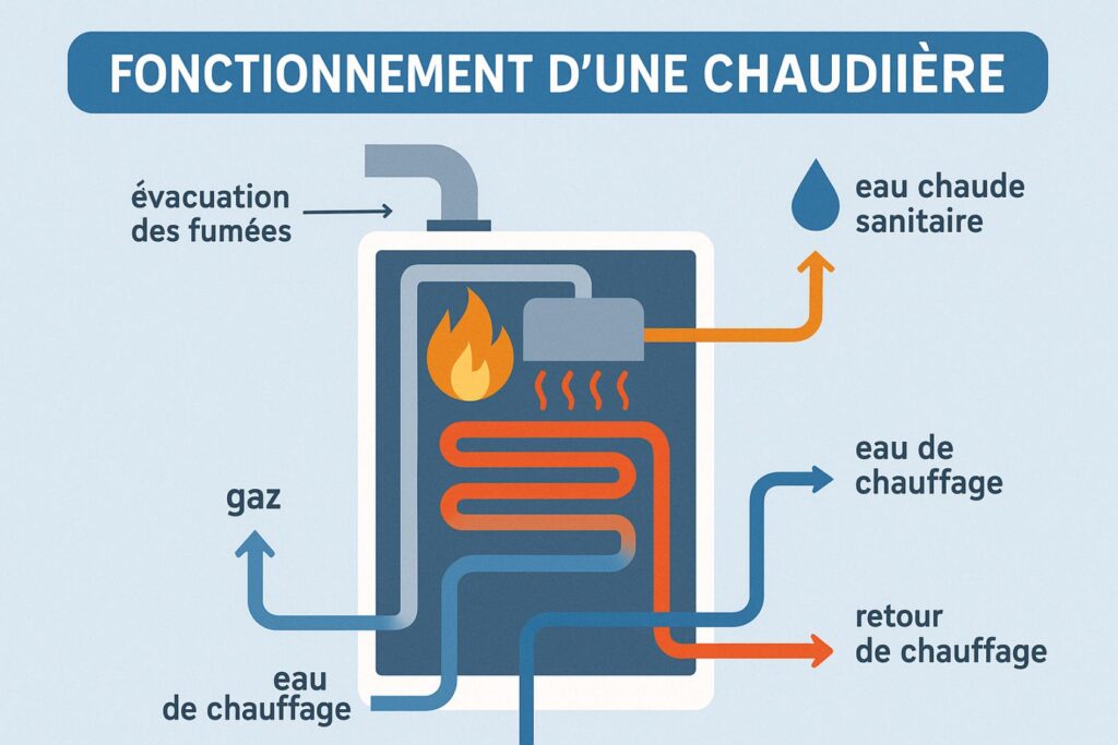 fonctionnement d'une chaudière