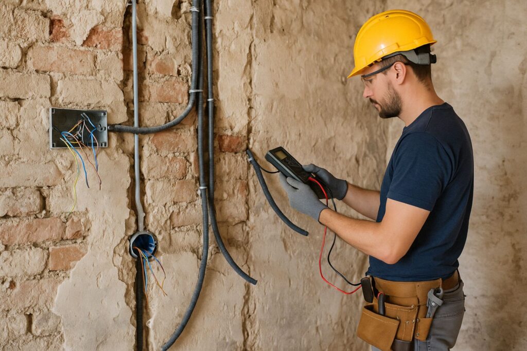 rénovation électrique d'une maison ancienne