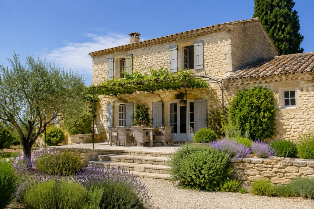 Scène réaliste liée à Maison provençale : architecture, mas et bastide