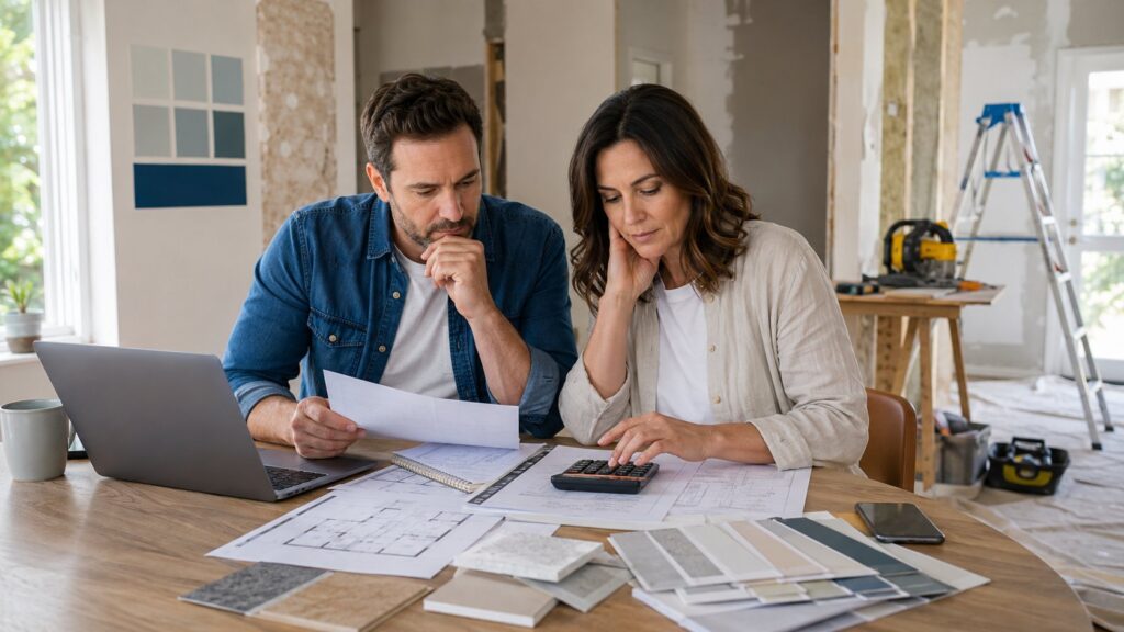 Scène réaliste liée à Quel prêt choisir selon vos travaux et votre budget ?