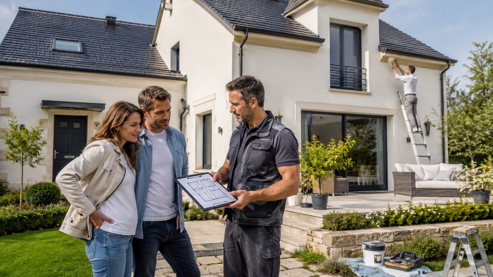 Scène réaliste liée à Quels travaux augmentent vraiment la valeur d’une maison ?