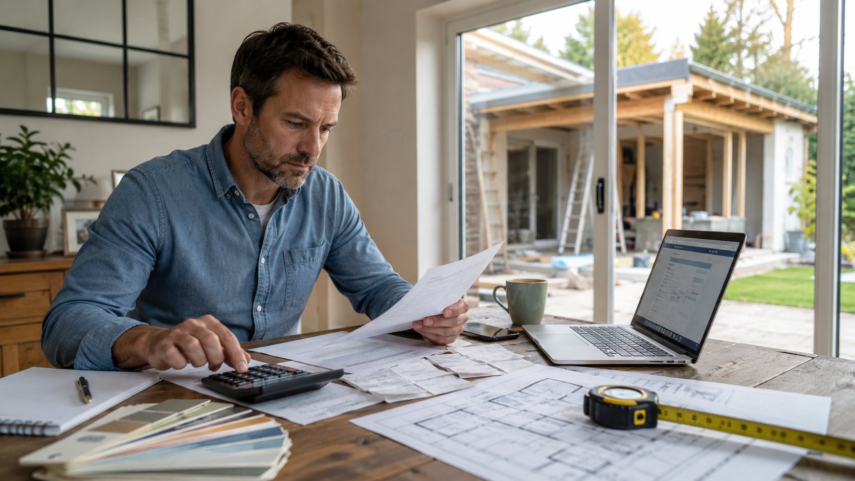 Scène réaliste liée à Travaux maison : que déclarer aux impôts et comment ?