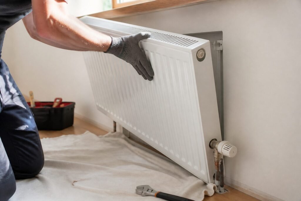 Illustration de Démonter un radiateur à eau ou électrique