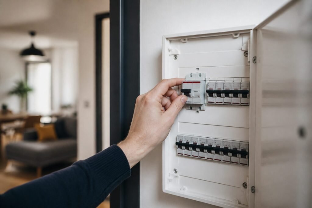 Illustration de Disjoncteur général : rôle et emplacement dans le logement