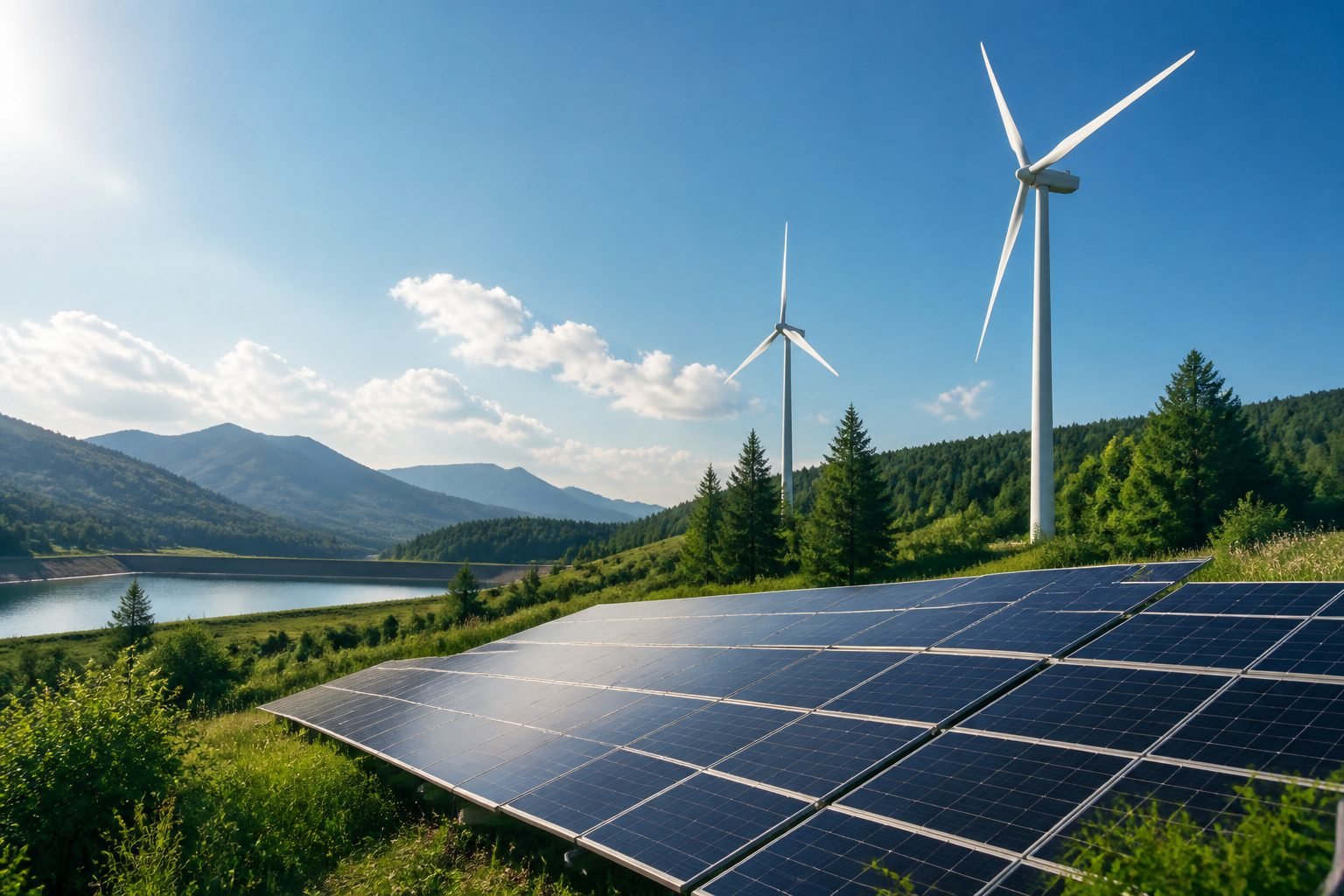 Illustration de Électricité verte : définition et fonctionnement