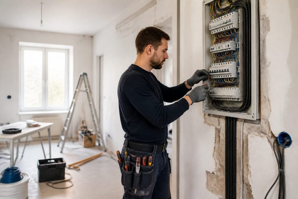 Illustration de Rénover l’électricité d’une maison : étapes et budget